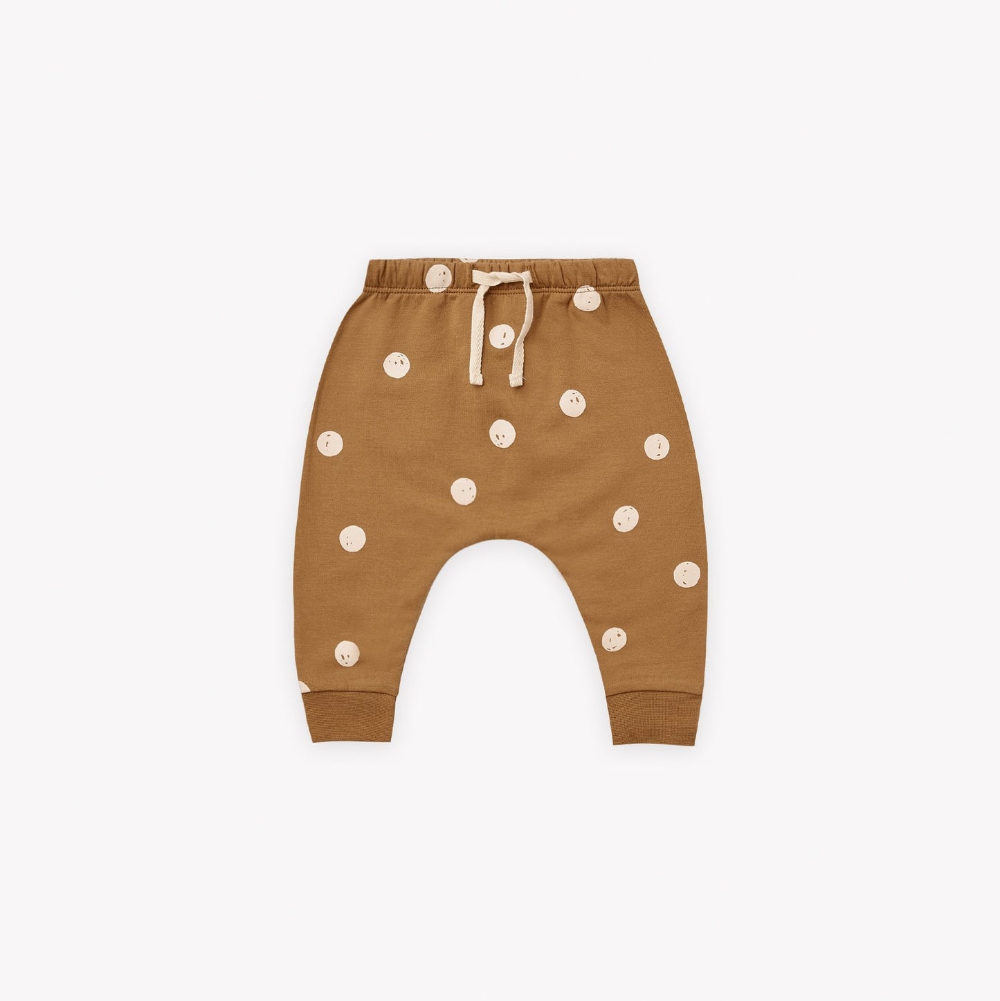 Fleece Sweatpants - Polka Dot - Walnut