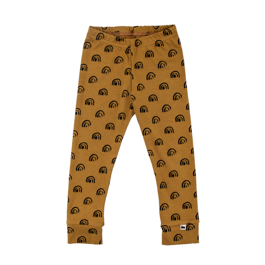 Bamboo Cotton Leggings - Umber Rainbow