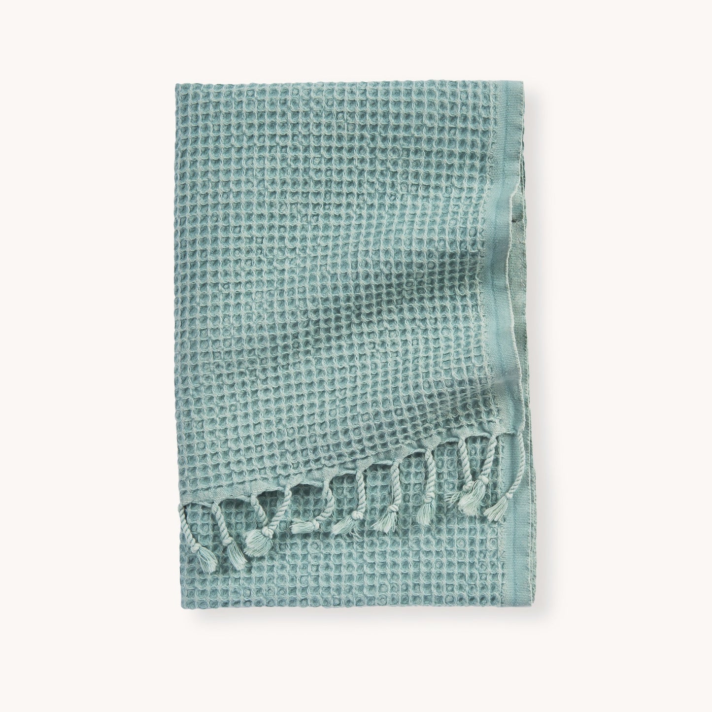 Stonewashed Waffle Hand Towel - Matcha