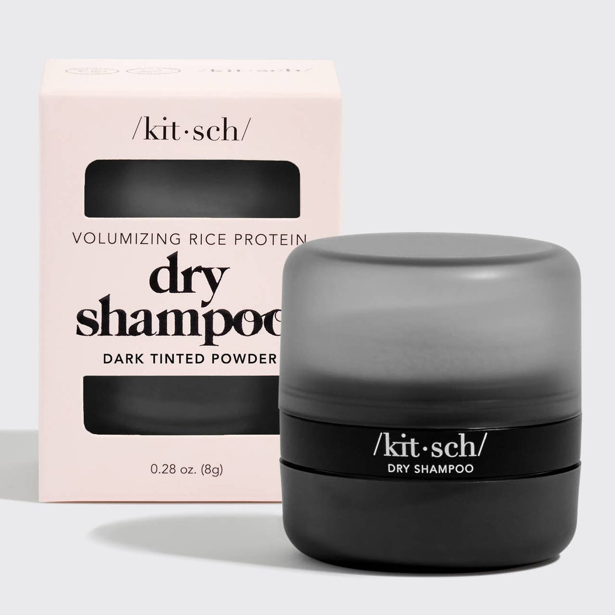 Dark Volumizing Rice Protein Dry Shampoo with Puff