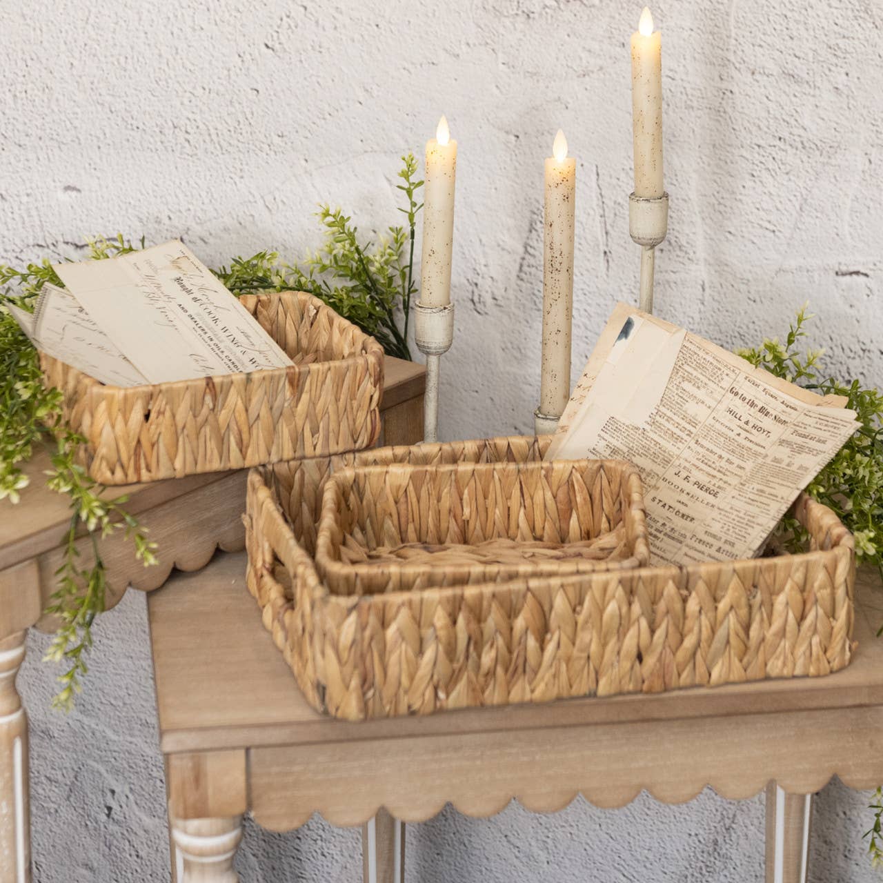 SET/ 3 GRASS BINS
