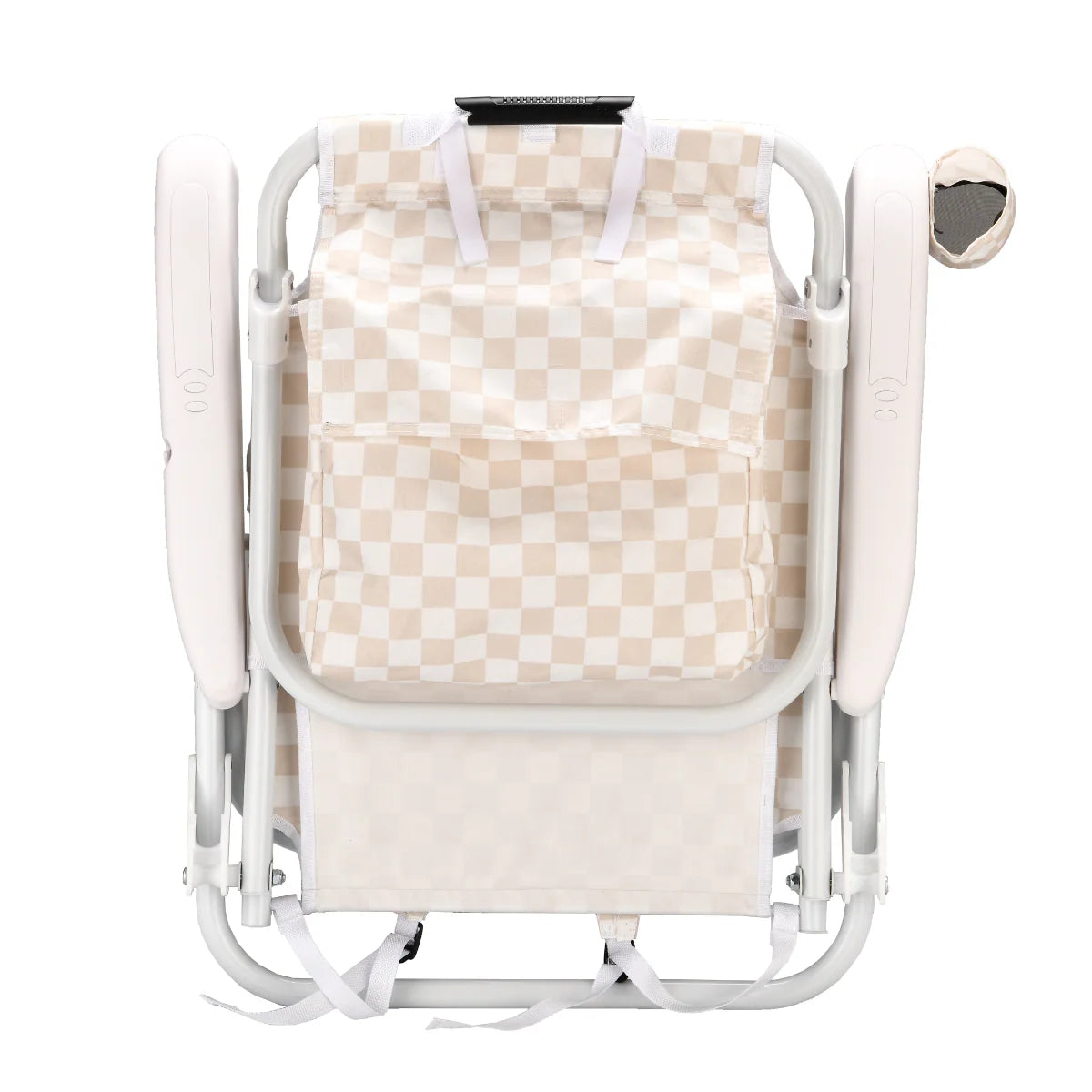 Checker Backpack Reclining Beach Chair - Sand