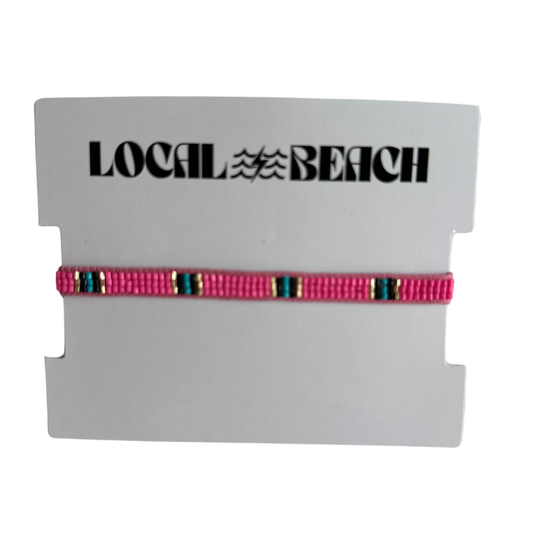 Beaded Bracelet - Pink