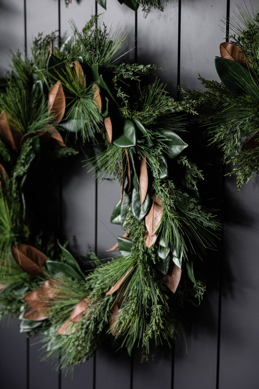 Magnolia Norfolk Cypress Mixed Real Touch Wreath - 24"