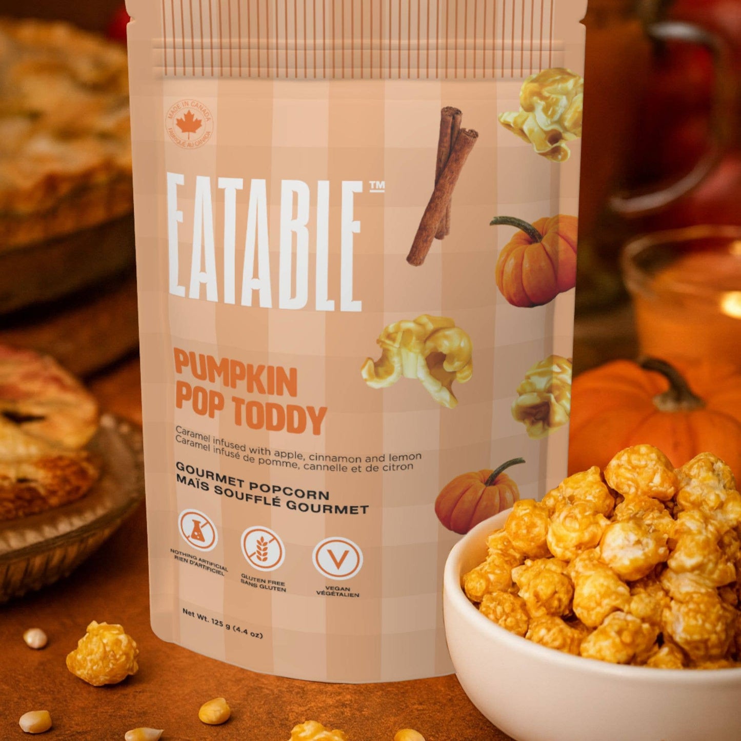 🇨🇦 Pumpkin Pop Toddy 🎃 Gourmet Caramel Halloween Popcorn