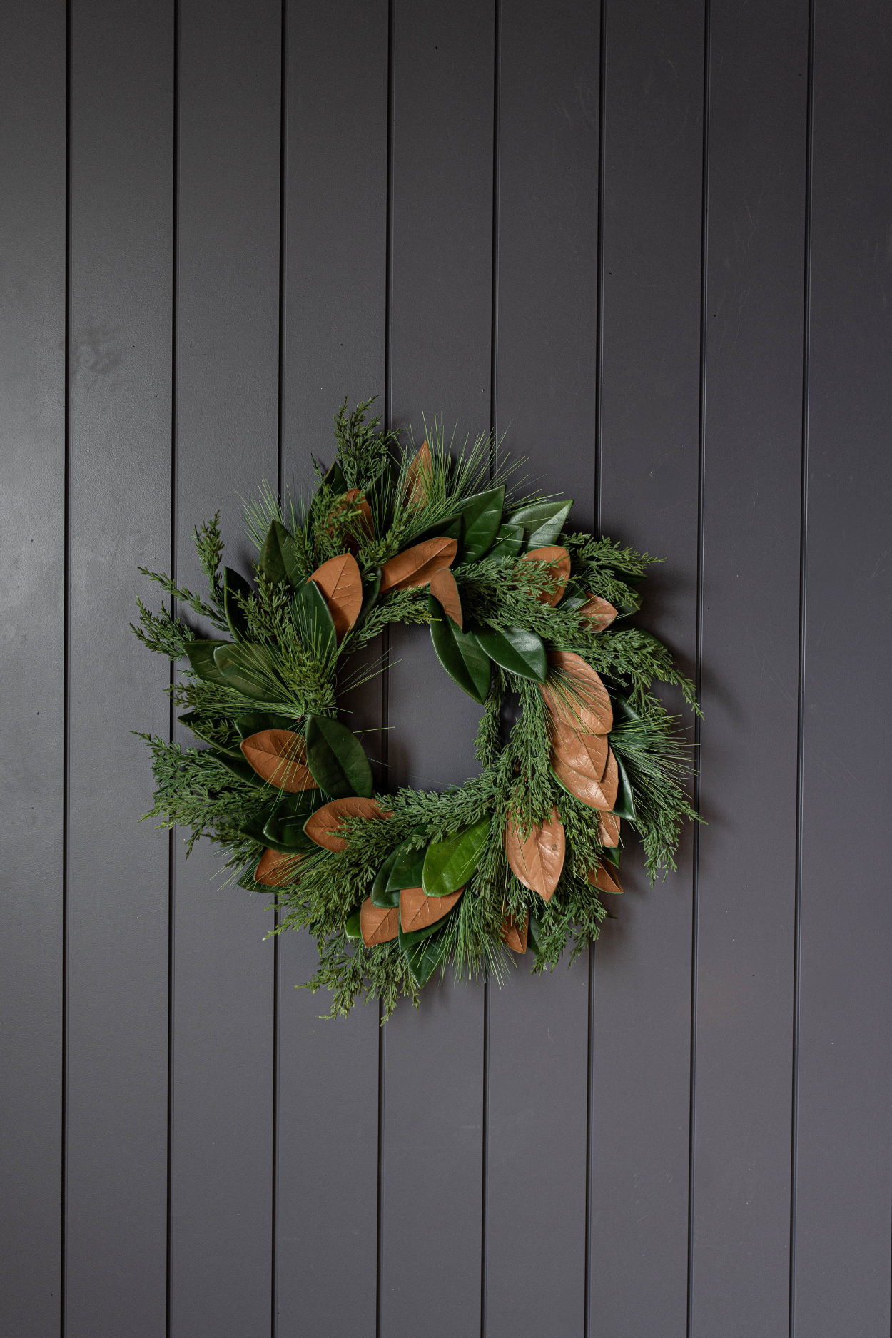 Magnolia Norfolk Cypress Mixed Real Touch Wreath - 24"