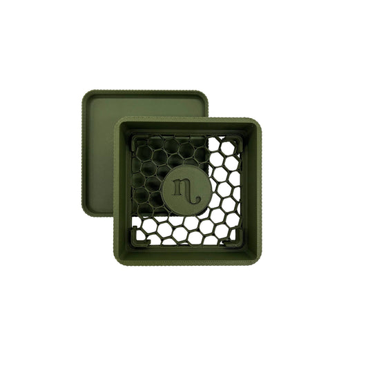 Soap Tray Ribbed Texture - Evergreen