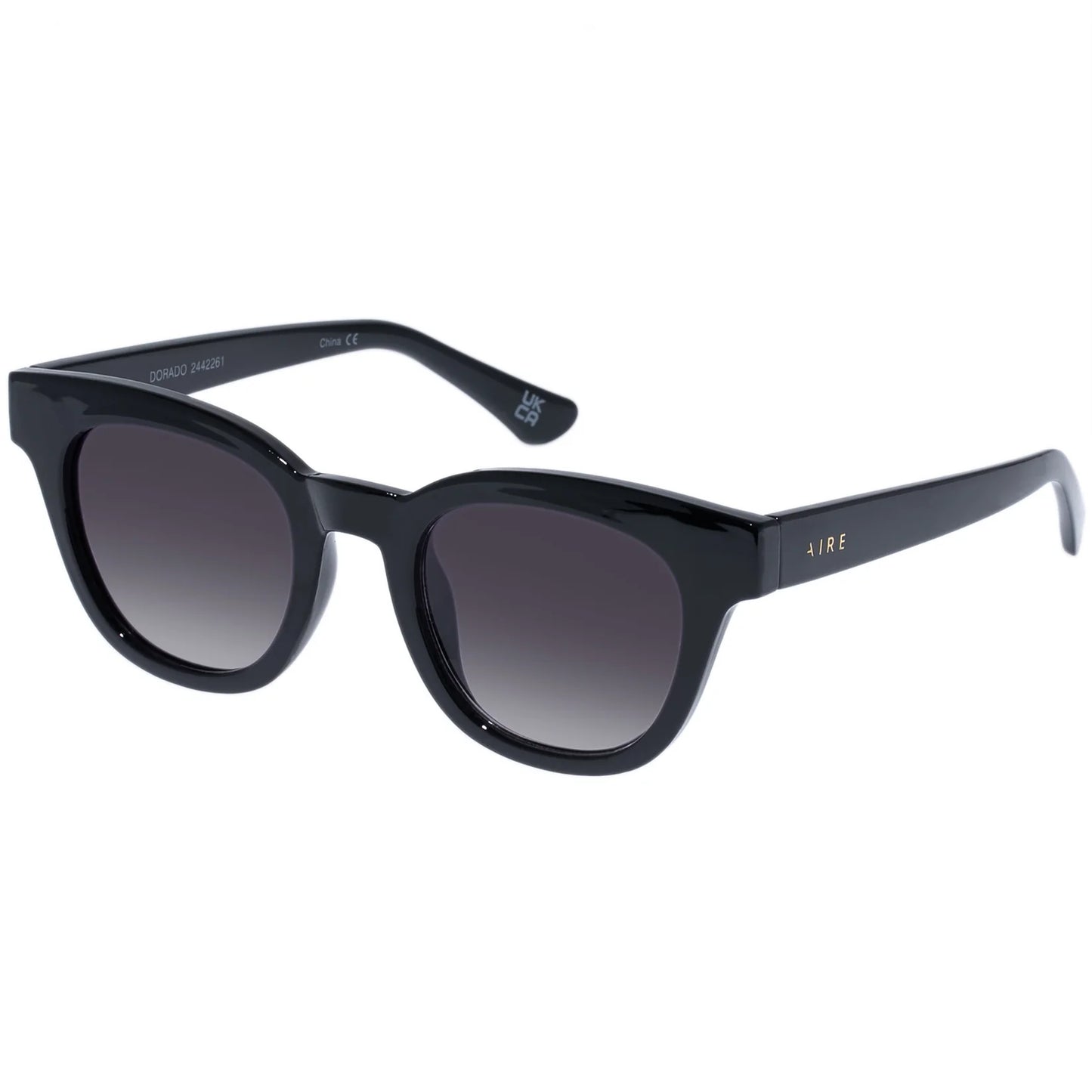 Dorado - Black with Warm Smoke lens