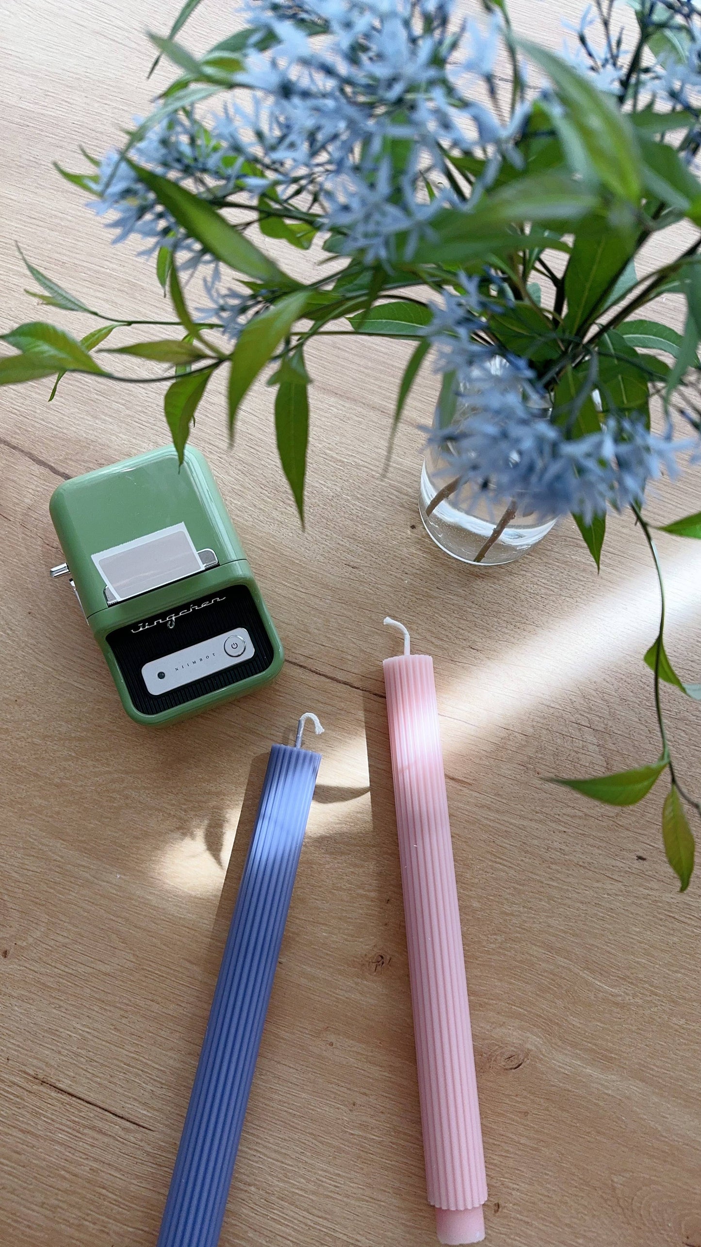 Ribbed Thick Taper | Beeswax & Soy Wax