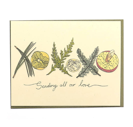 Holiday Hugs and Kisses Card