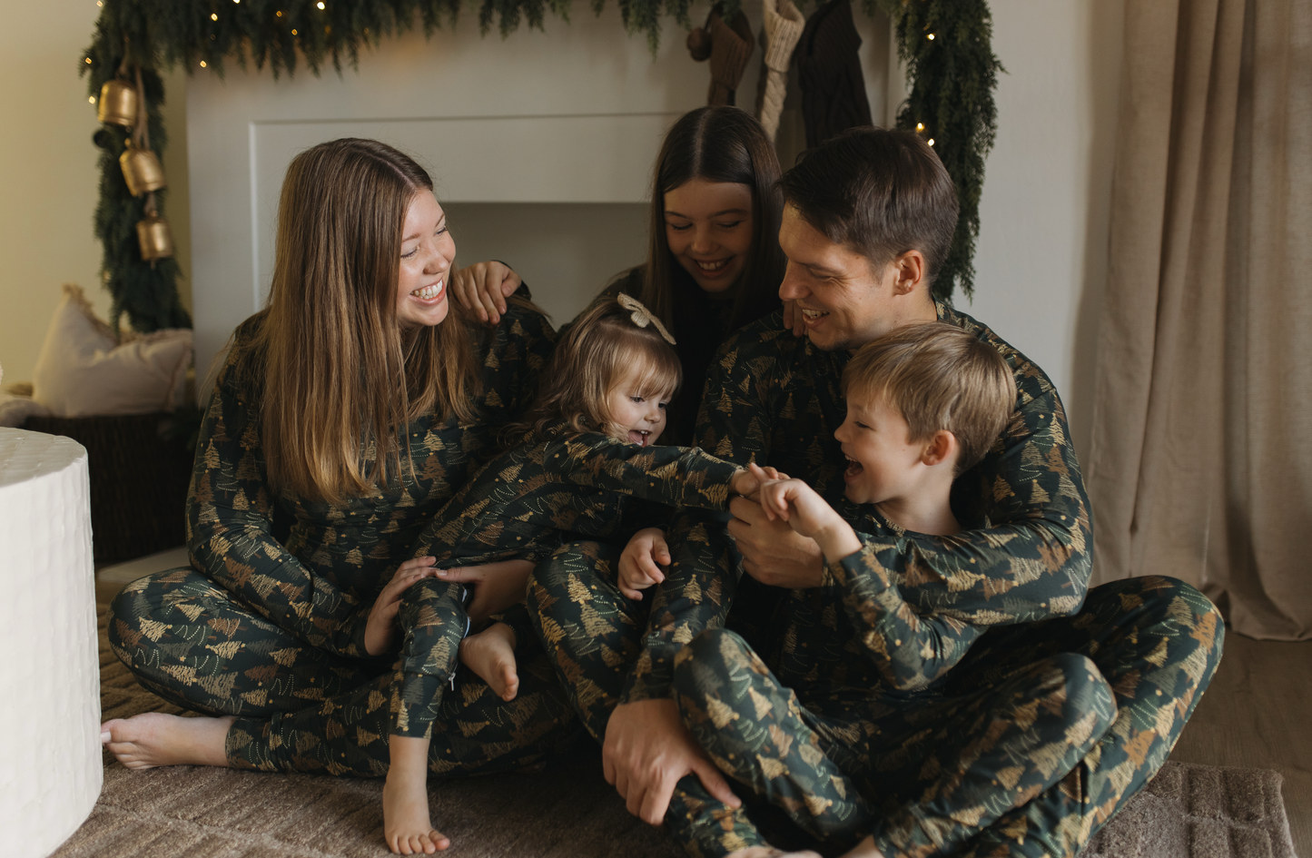 Holiday Bamboo Children's Two Piece Set - Evergreen Glow