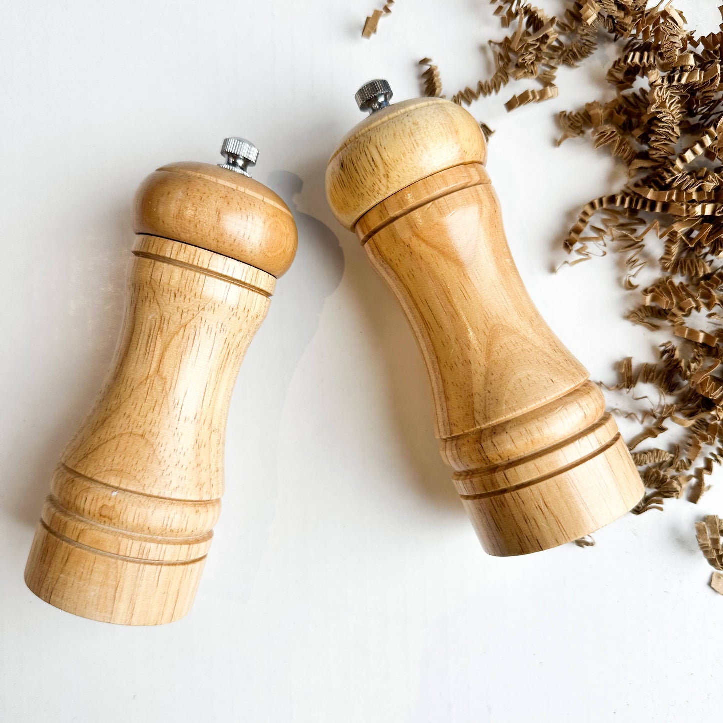 Bamboo Salt and Pepper Grinder Set