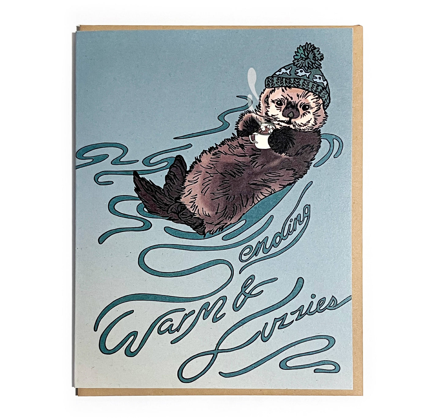 Warm and Fuzzy Otter Card