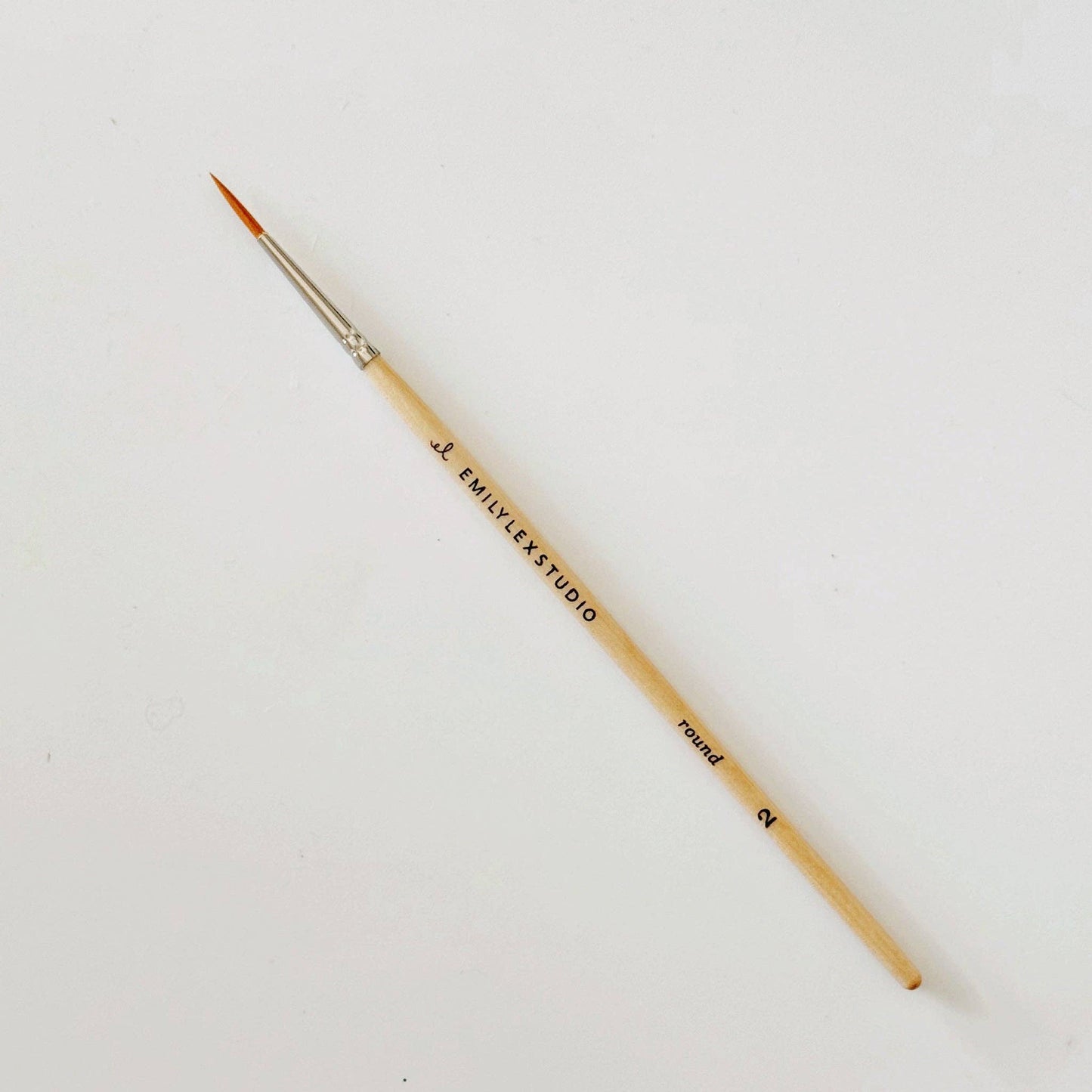 Watercolour Paintbrush -  Set Of 5 Wood Brushes