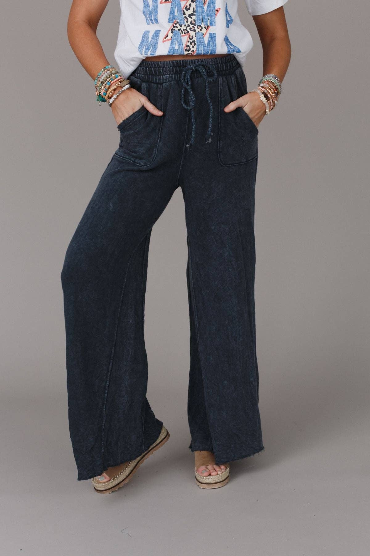 Fall Favorite: Relaxing Robin Wide Leg Pant - New Navy