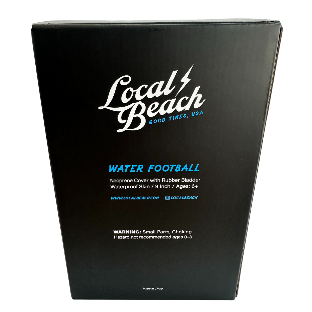 Local Beach Checker Beach & Water Football 9 inch