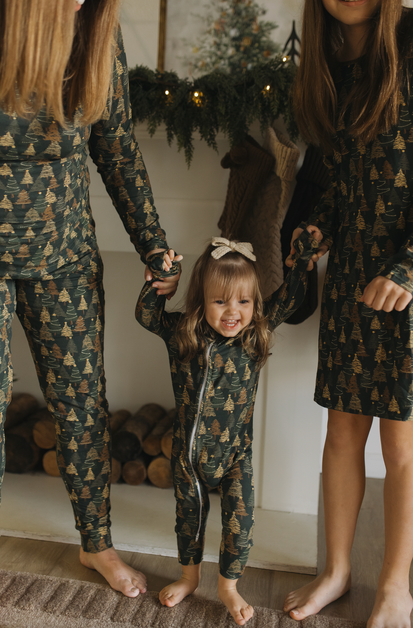 Holiday Bamboo Infant Onesie - Evergreen Glow