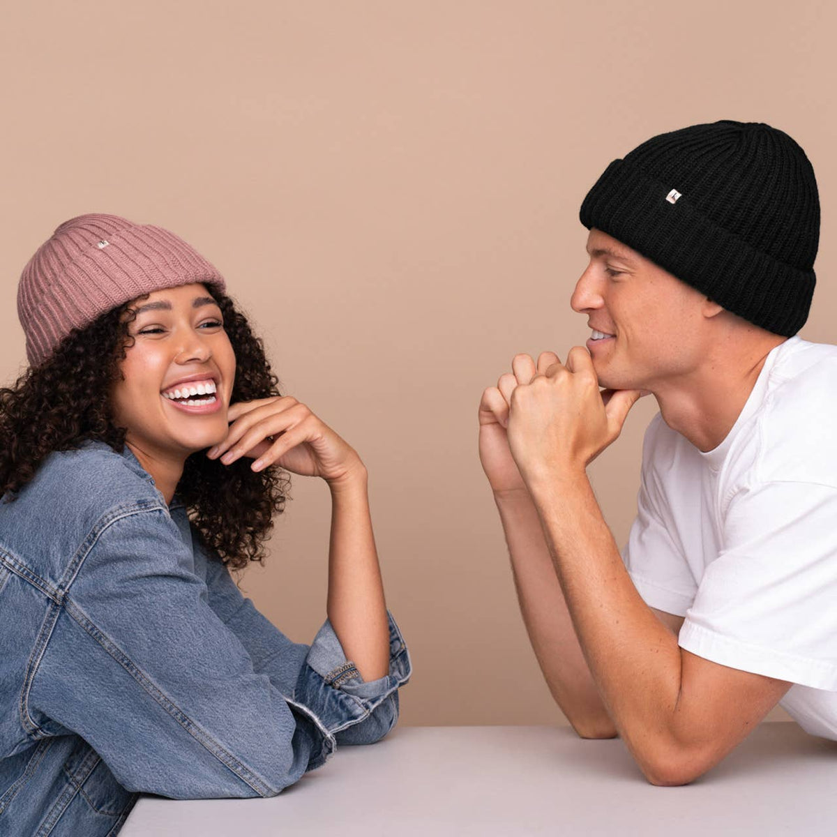 Glazey™ Satin-Lined Beanie - Black