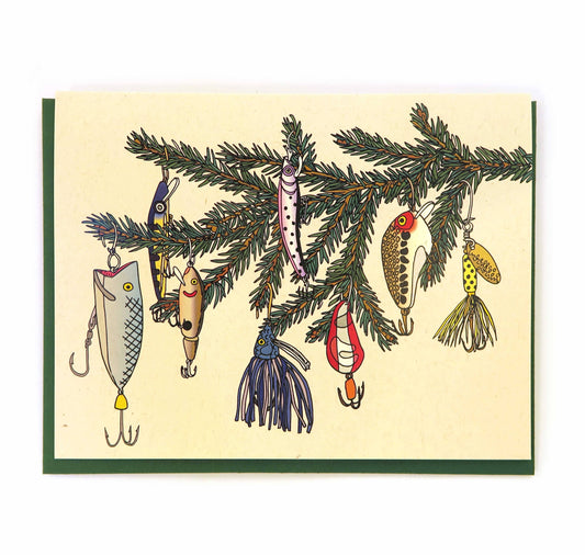 Holiday Fishing Lures Card