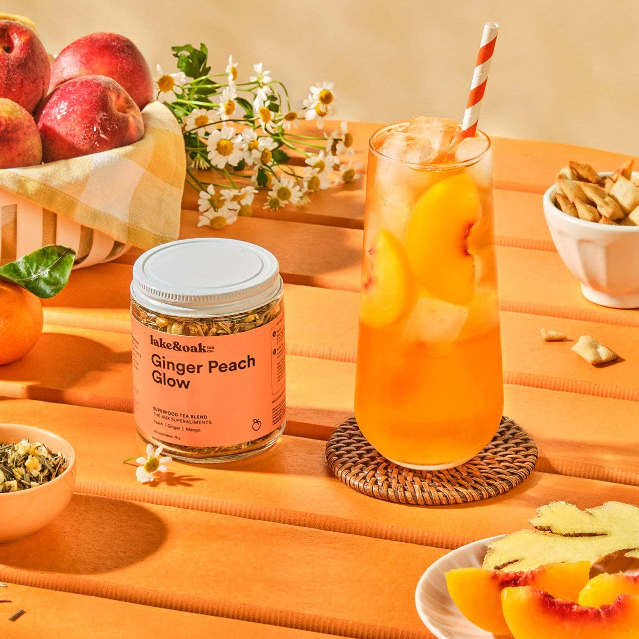 Ginger Peach Glow - Superfood Tea Blend