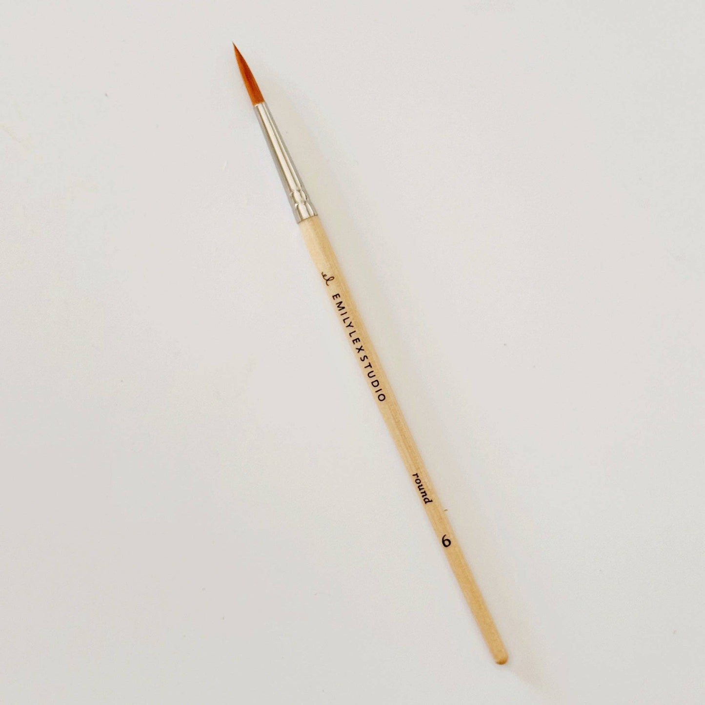 Watercolour Paintbrush -  Set Of 5 Wood Brushes