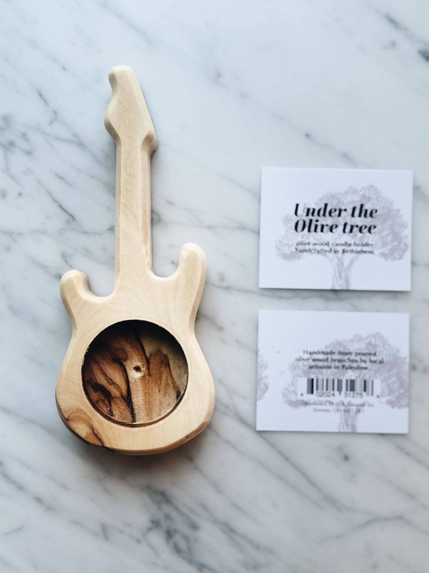 Olive wood Candle Holders - hand carved in Bethlehem