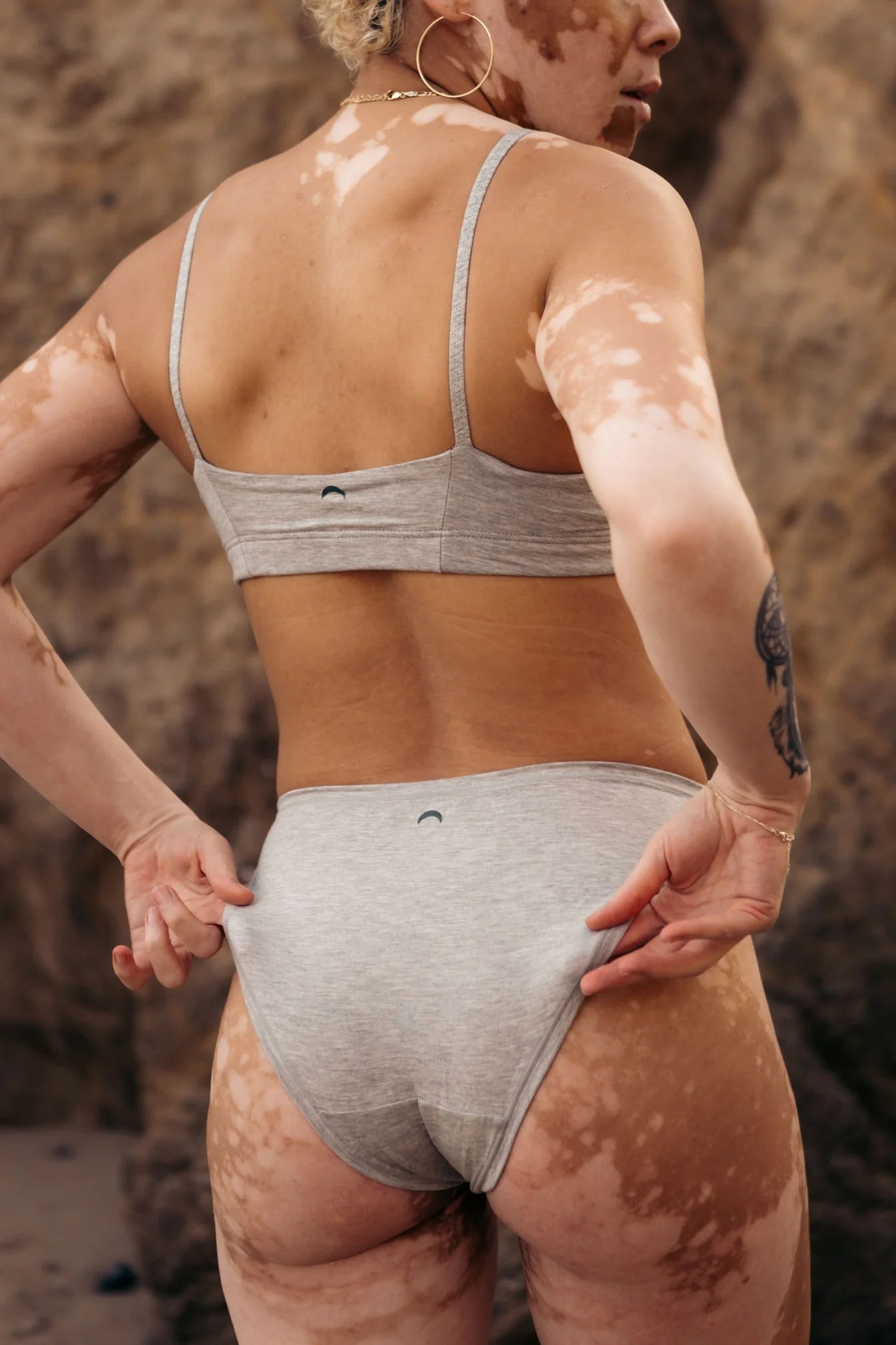 High Rise Bikini Mineral Underwear - Grey
