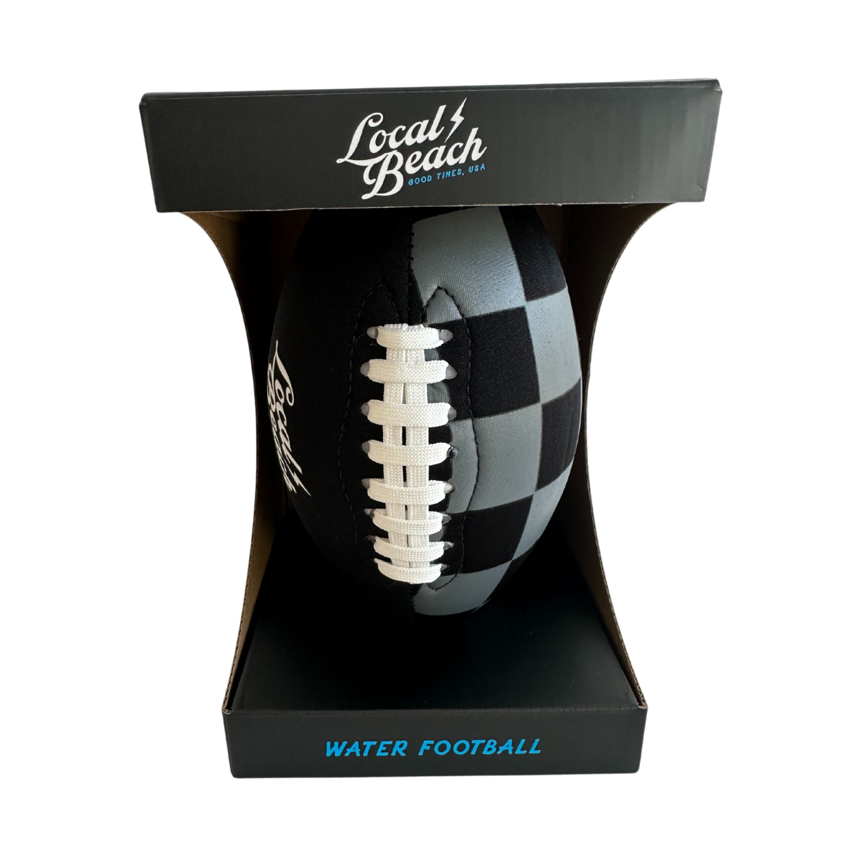 Local Beach Checker Beach & Water Football 9 inch
