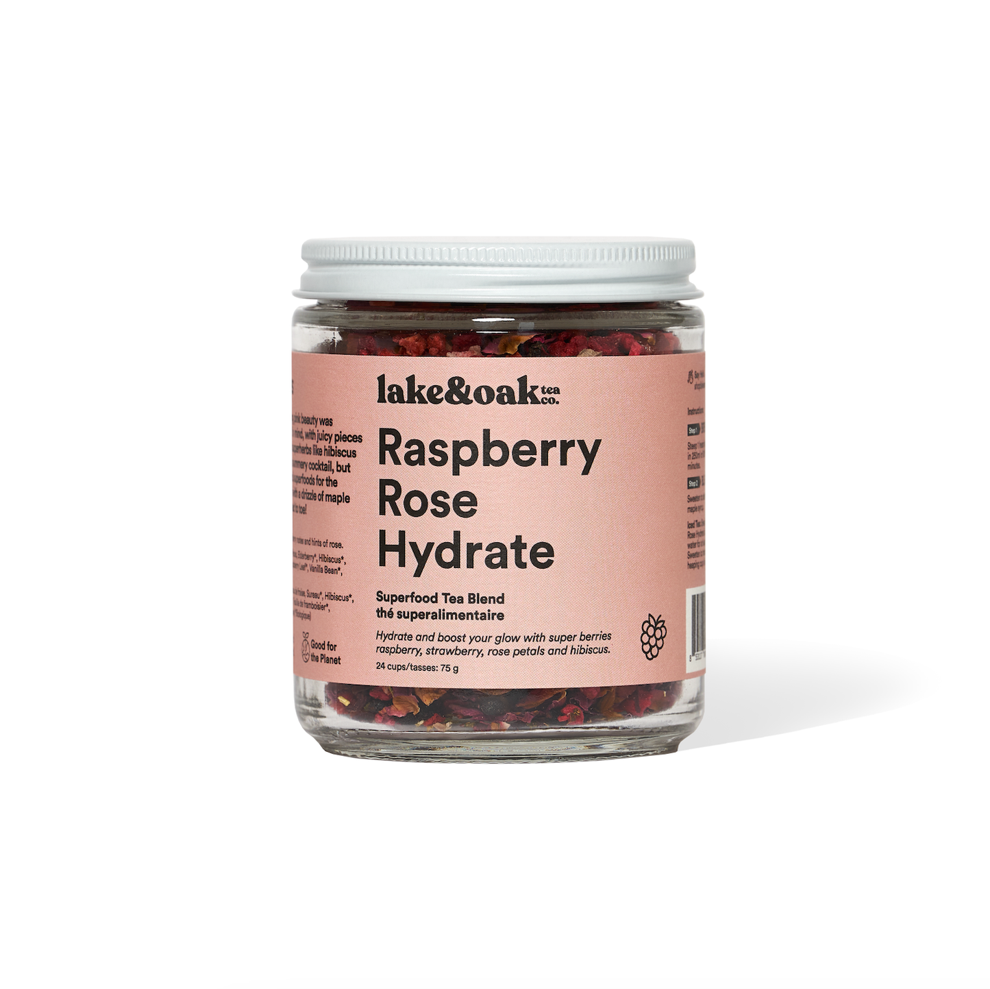 Raspberry Rose Hydrate - Loose Leaf Tea - 24 Cups