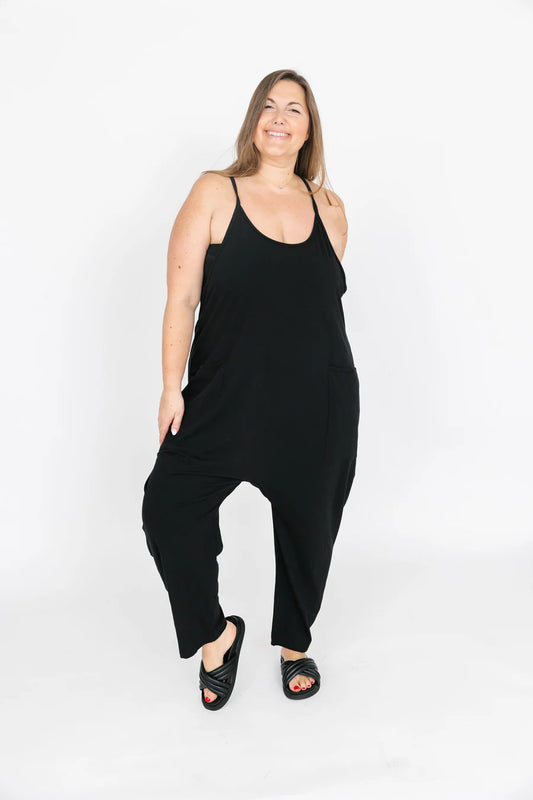 Abigael Romper - Midnight Black