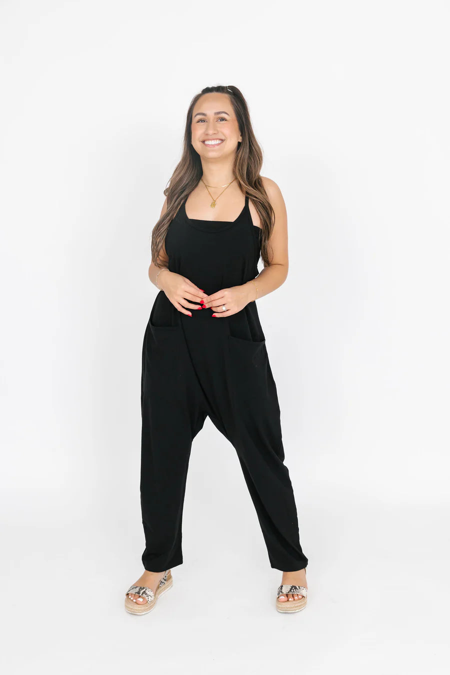 Abigael Romper - Midnight Black