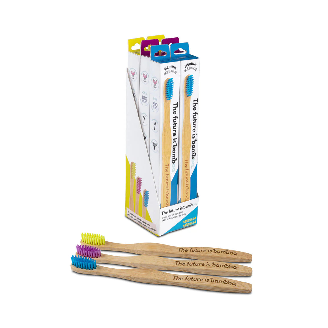 Adult Medium Toothbrush - 3 Colours