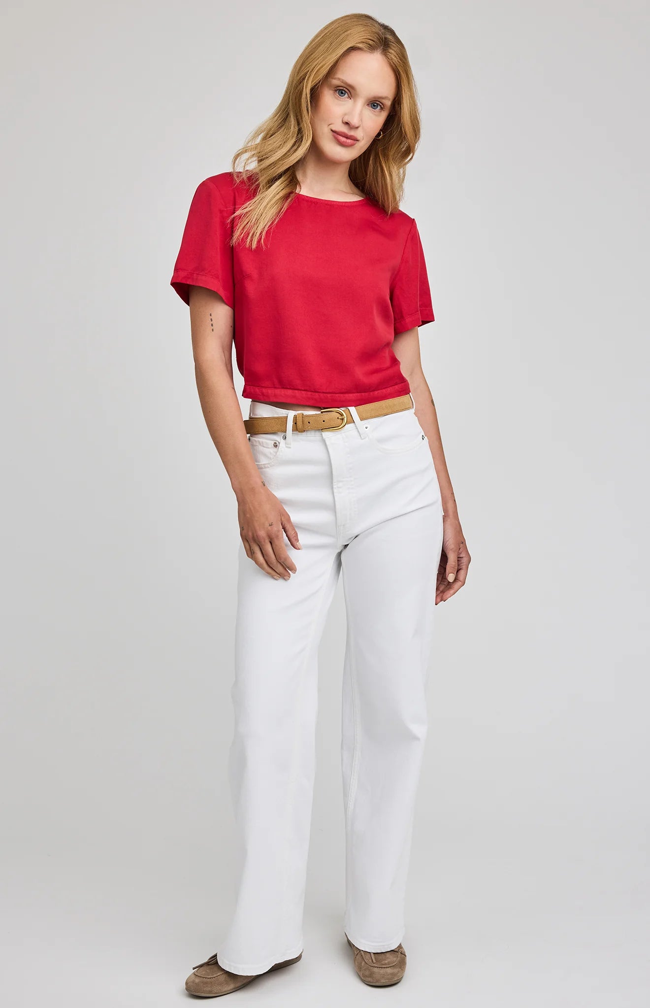 Alessandra Top - Washed Garnet