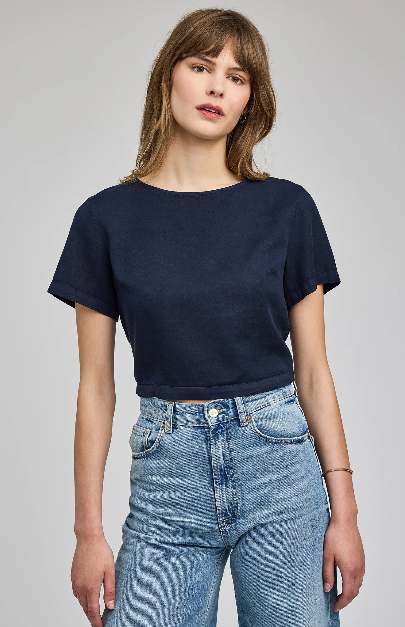Alessandra Top - Washed Navy