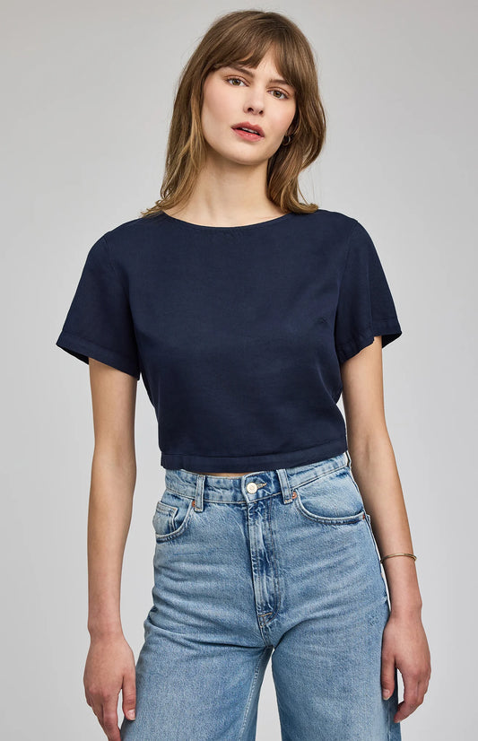 Alessandra Top - Washed Navy
