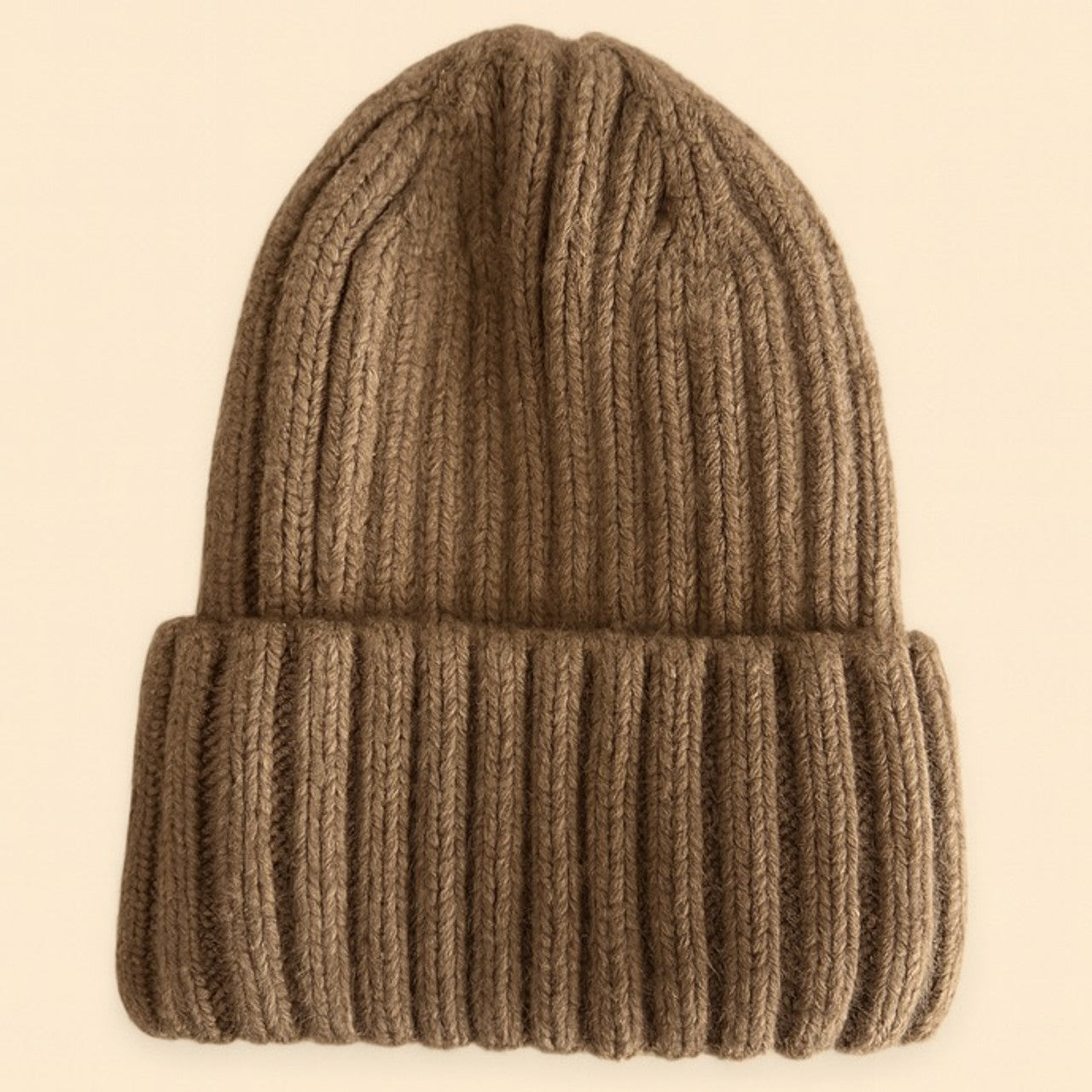 Aspen - Cashmere Blend Ribbed Toque - Faded Taupe