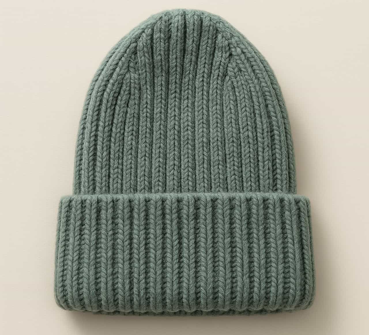 Aspen - Cashmere Blend Ribbed Toque - Ice