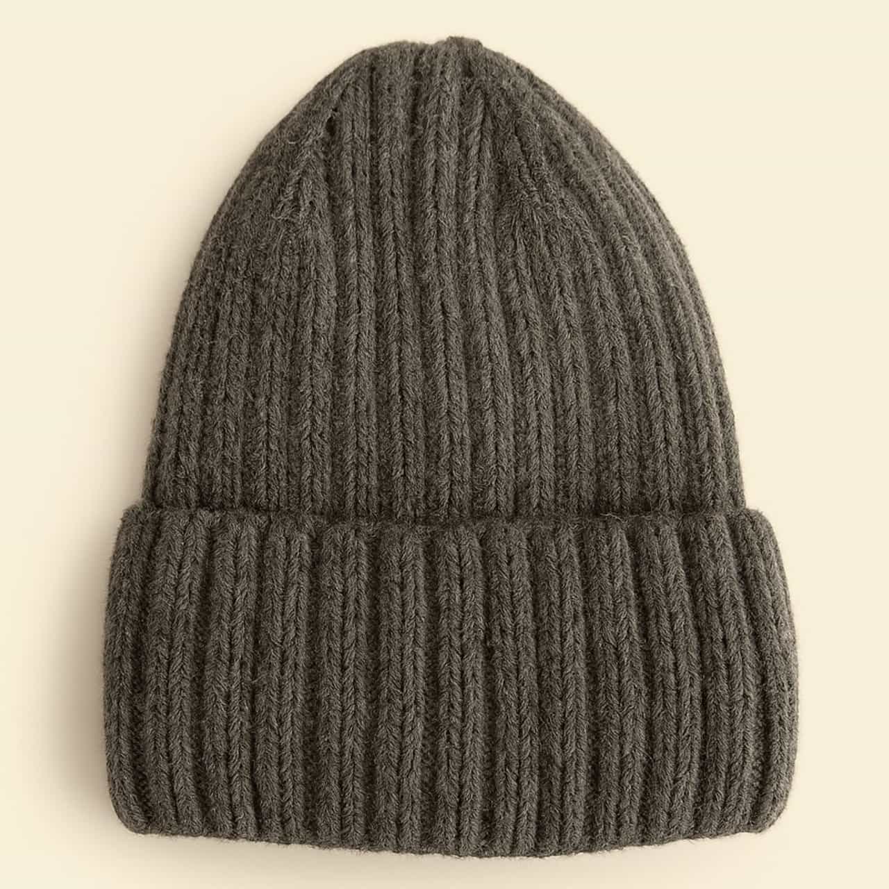Aspen - Cashmere Blend Ribbed Toque - Slate