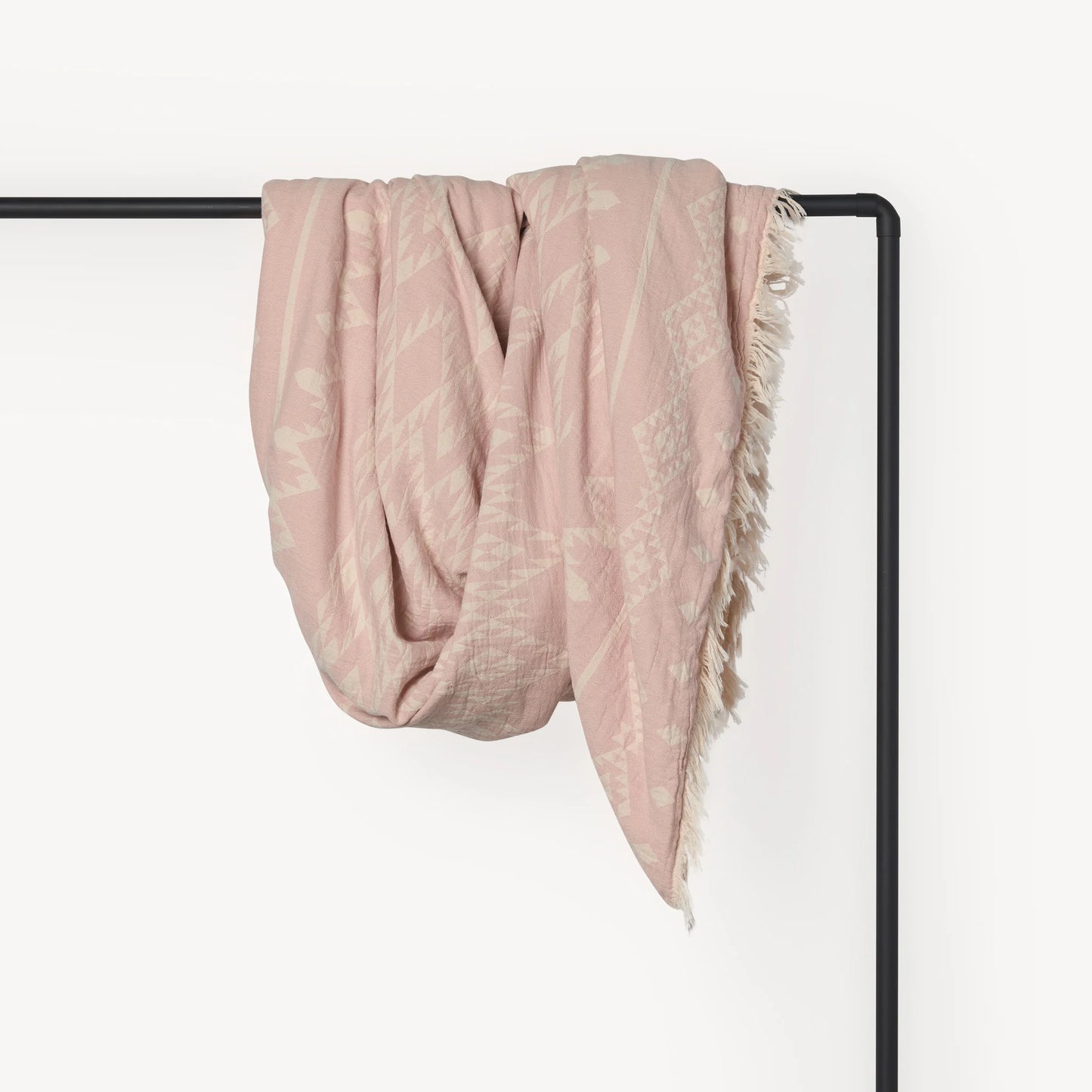 Atlas Fleece Lined Throw - Pink