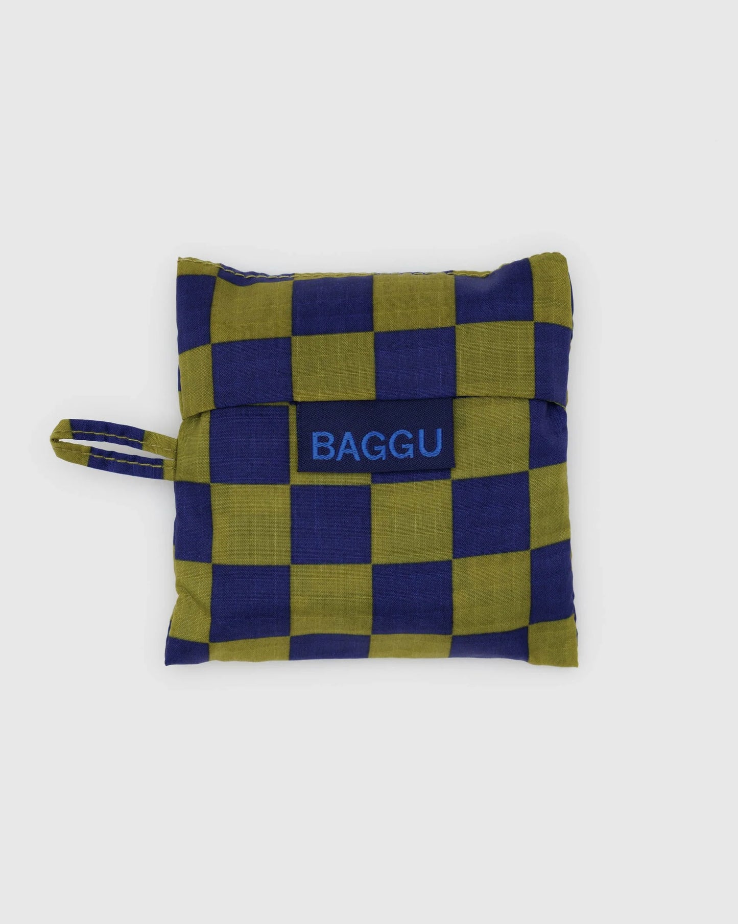 Baby Baggu Reusable Bag - Pear Navy Check