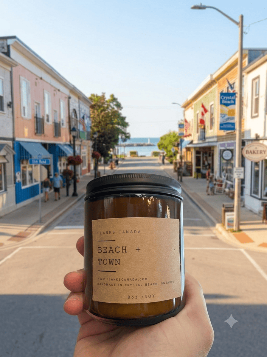Beach Town - Wood Wick Soy Candle