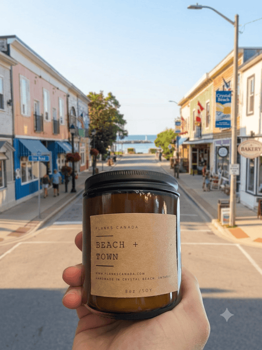 Beach Town - Wood Wick Soy Candle