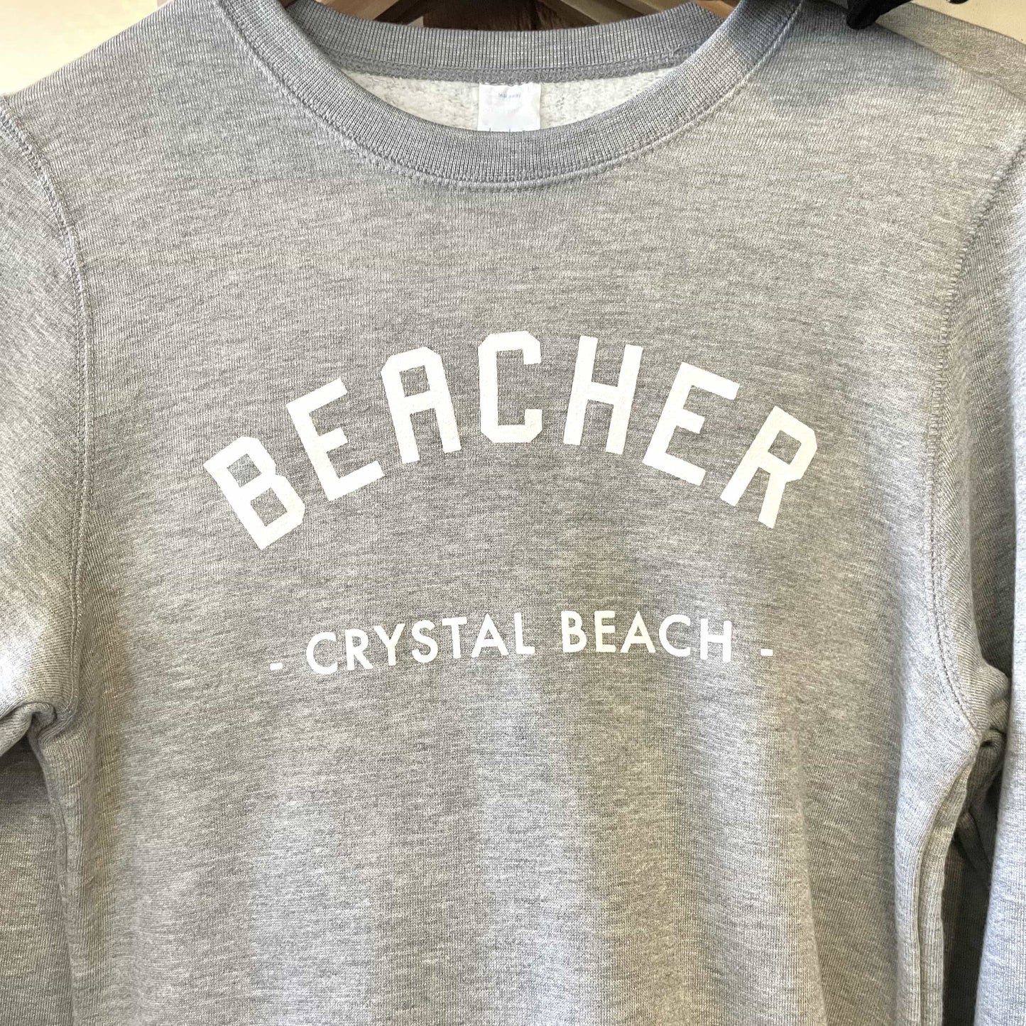 Beacher - Crystal Beach Bamboo Fleece Crew - Heather Grey