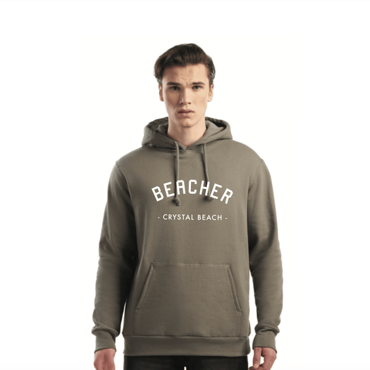Beacher - Crystal Beach Organic Cotton Fleece Hoodie - Grey Sage