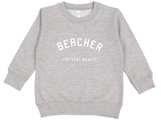 Beacher Kids Fleece Crewneck - Heather