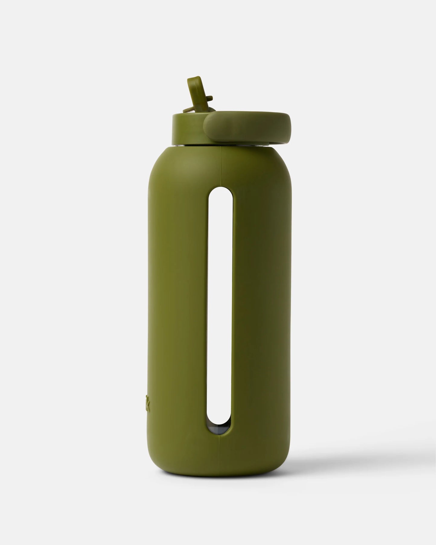 Big Bottle 36oz Glass Water Bottle - Moss