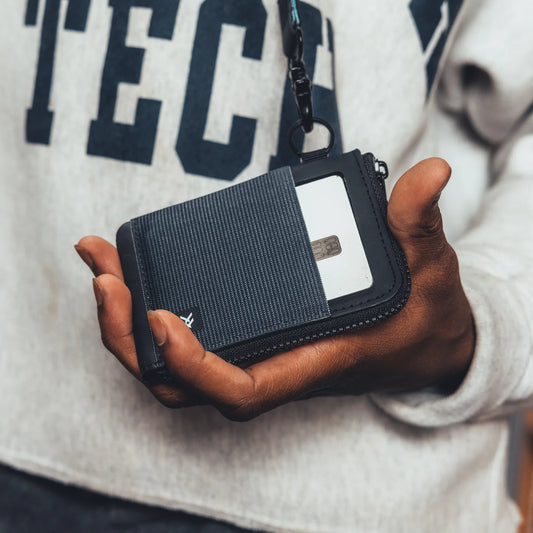 Black Zipper Wallet
