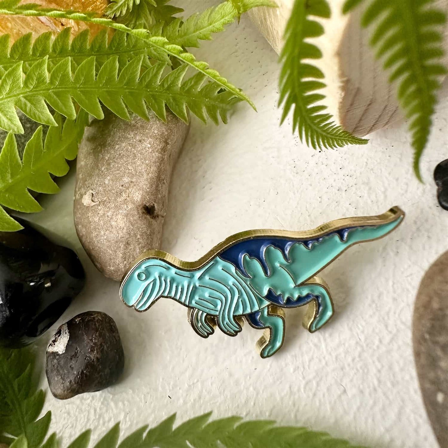 Blue - Velociraptor Enamel Pin