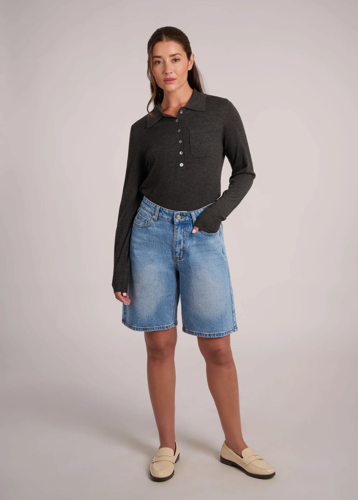 Boyfriend Jorts - High Rise - Stellar