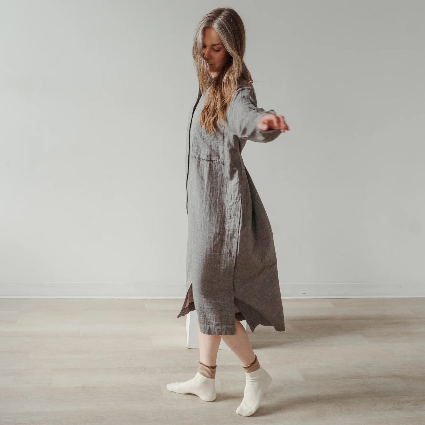 Buttoned Shirt Dress - City Collection